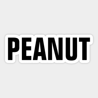 Peanut Word - Simple Bold Text Sticker